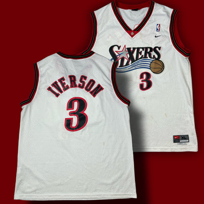 vintage Nike Sixers IVERSON 3 jersey {XL}