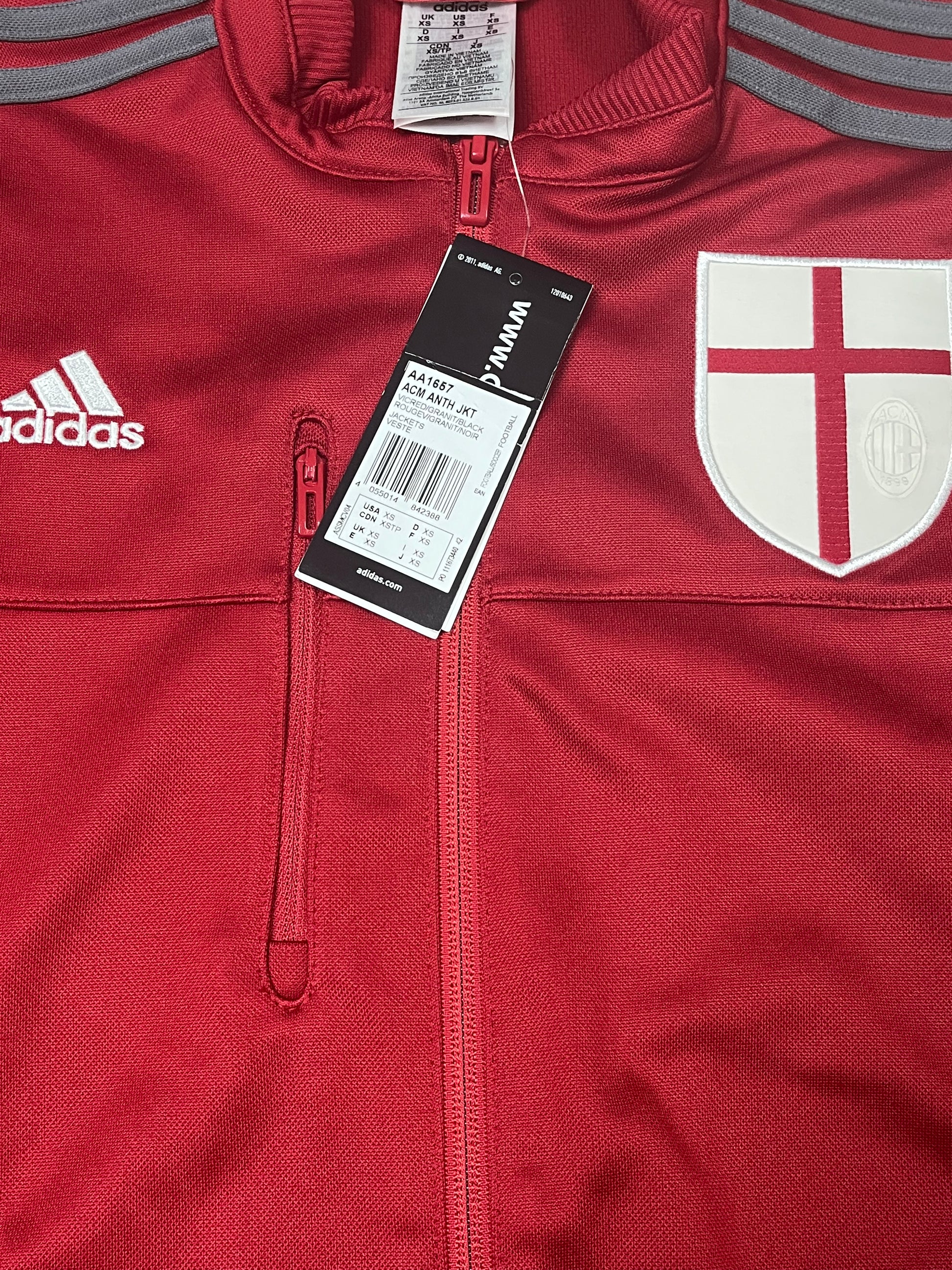 vintage Adidas Ac Milan windbreaker 2011 DSWT {S-M}