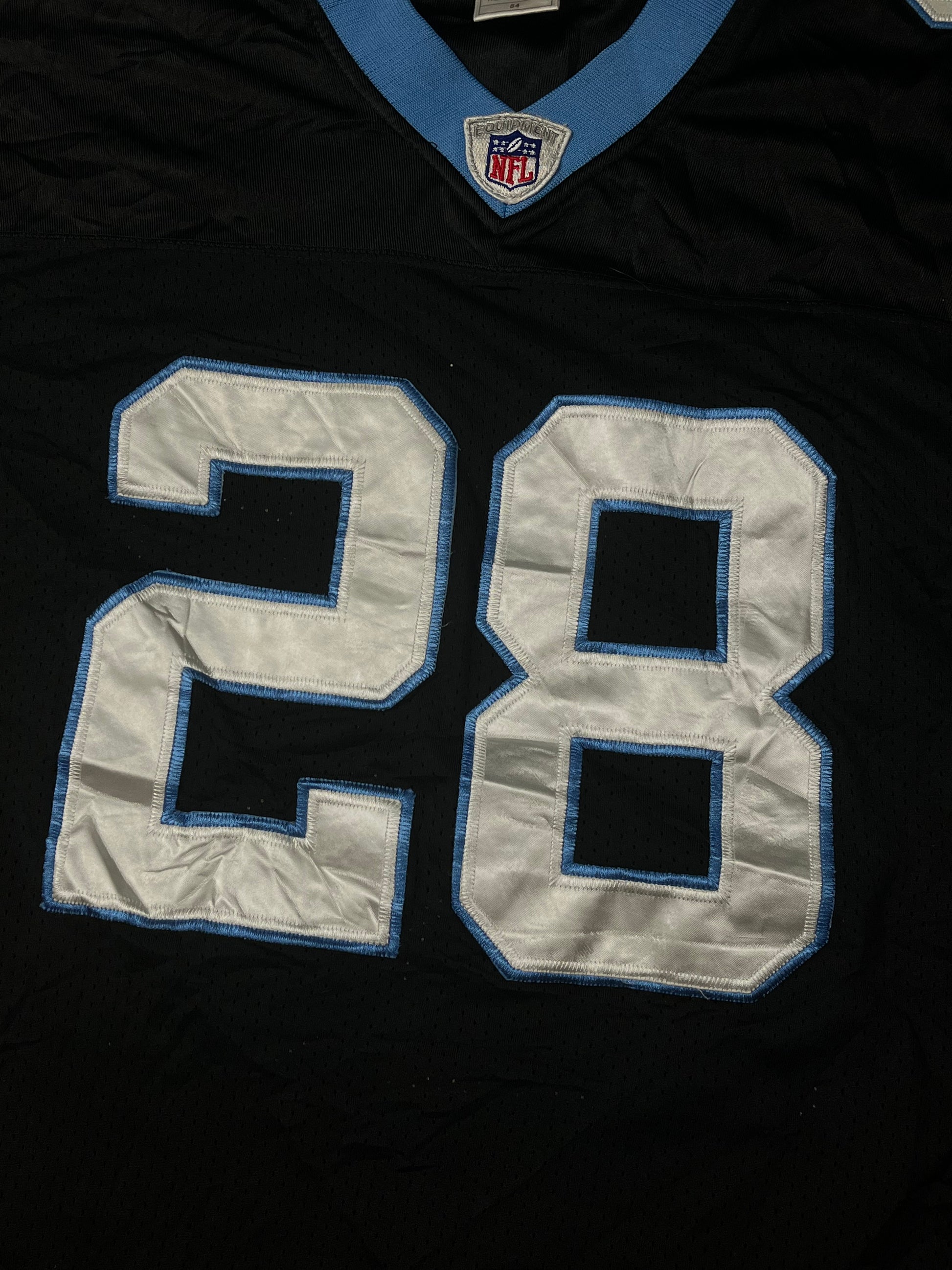 vintage NFL Carolina Panther STEWART 28 {XXL}