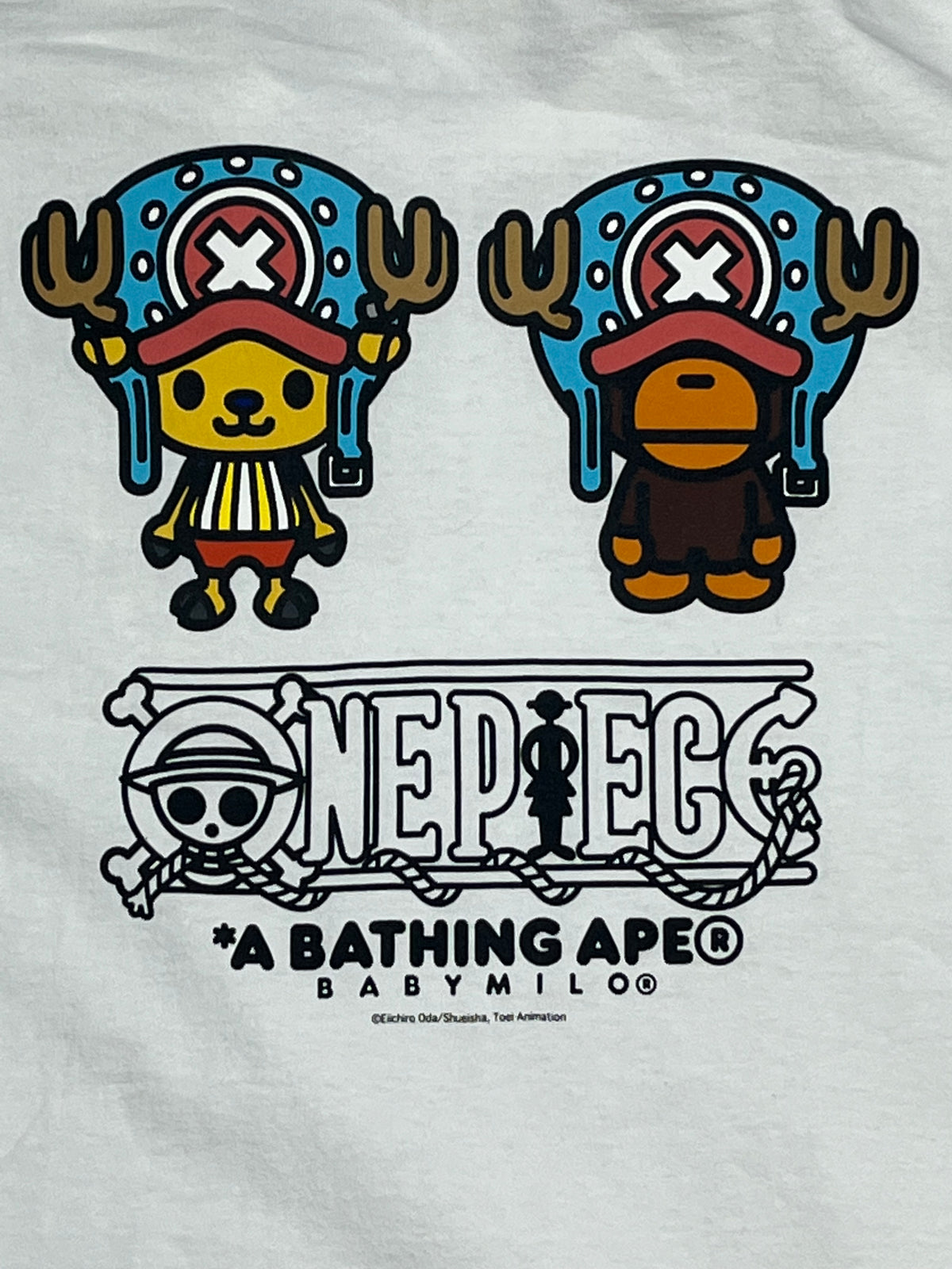 vintage BAPE x ONE PIECE a bathing ape t-shirt {M}