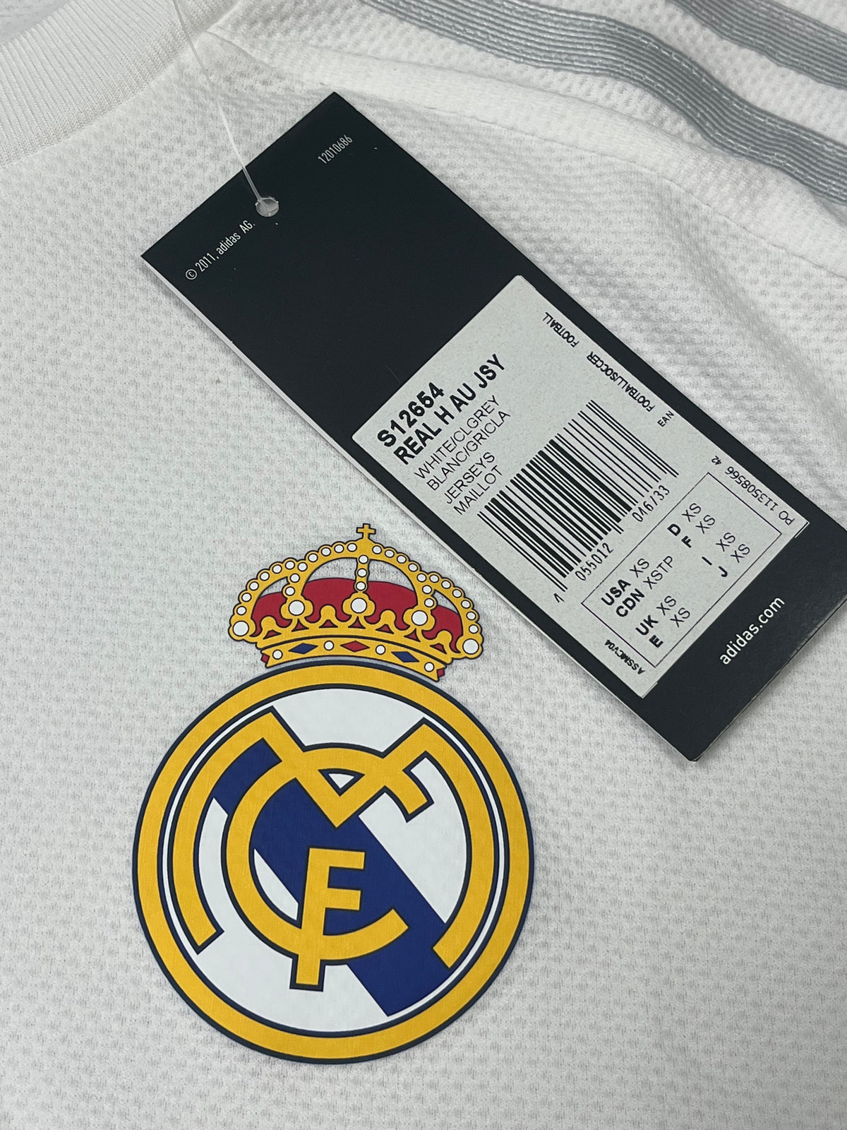 vintage Adidas Fc Real Madrid home jersey 2011 DSWT {S}