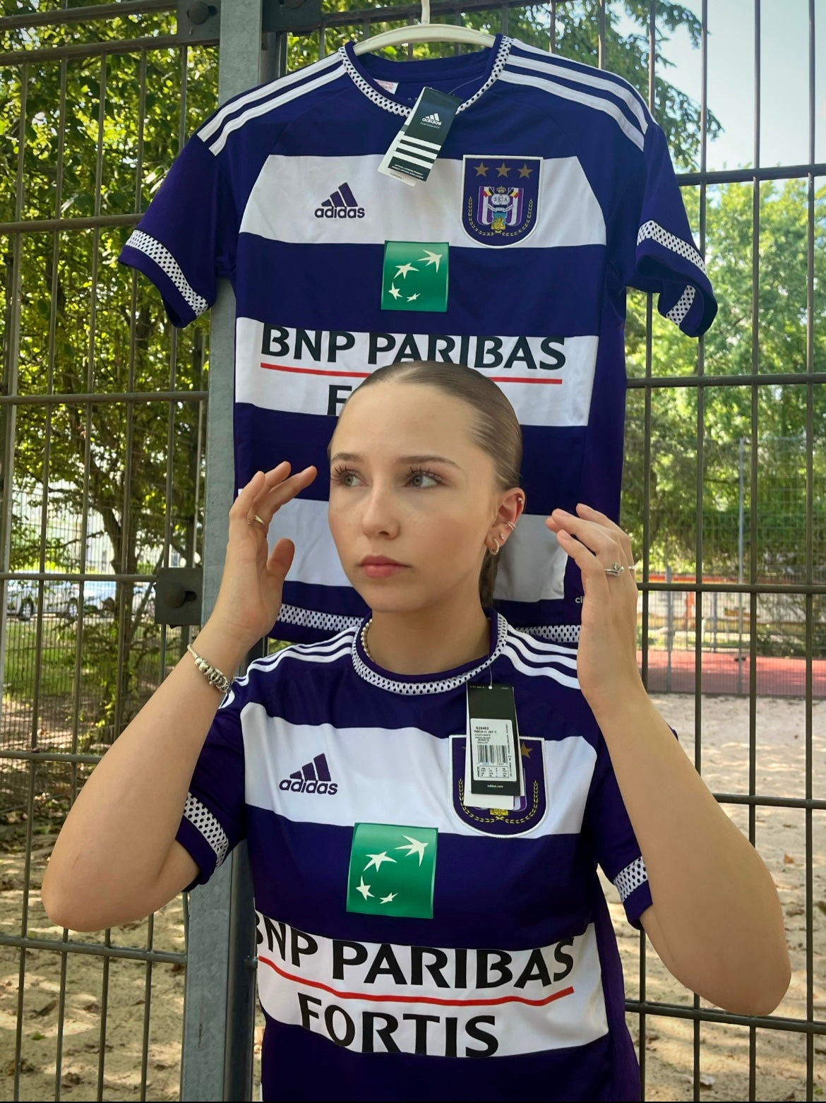 vintage Adidas RSC Anderlecht 2015-2016 home jersey DSWT {S}