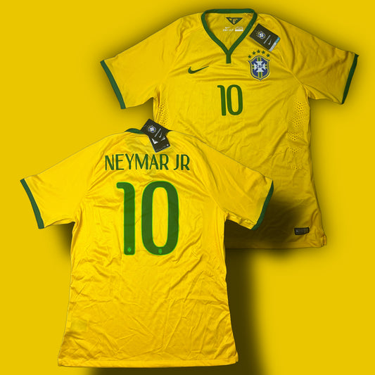 vintage Nike Brasil NEYMAR10 2014 home jersey DSWT {XL}