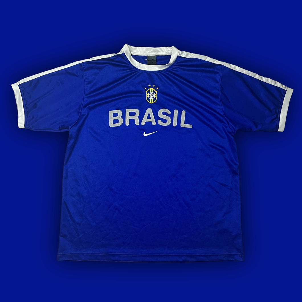 vintage Nike Brasil “spell out” jersey {L}
