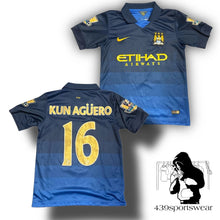 Cargar imagen en el visor de la galería, Nike Manchester City Kun Agüero 2014-2015 away jersey Nike

