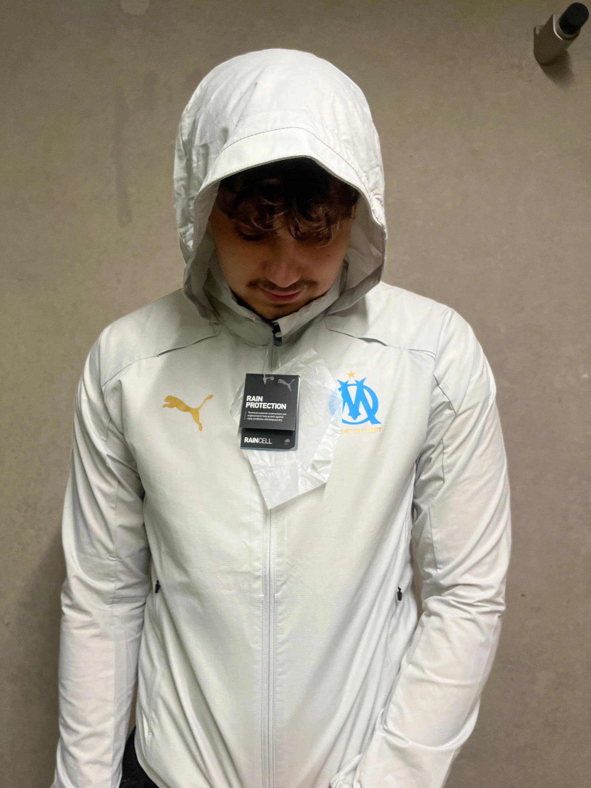 Puma Olympique Marseille halfzip-windbreaker white Puma