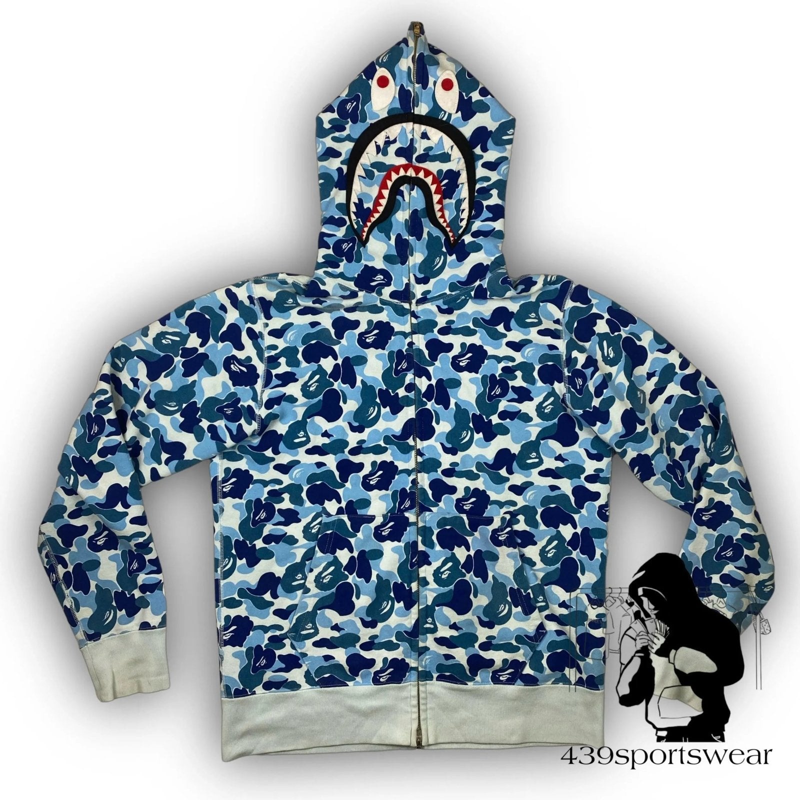 a bathing ape BAPE shark full zipper BAPE