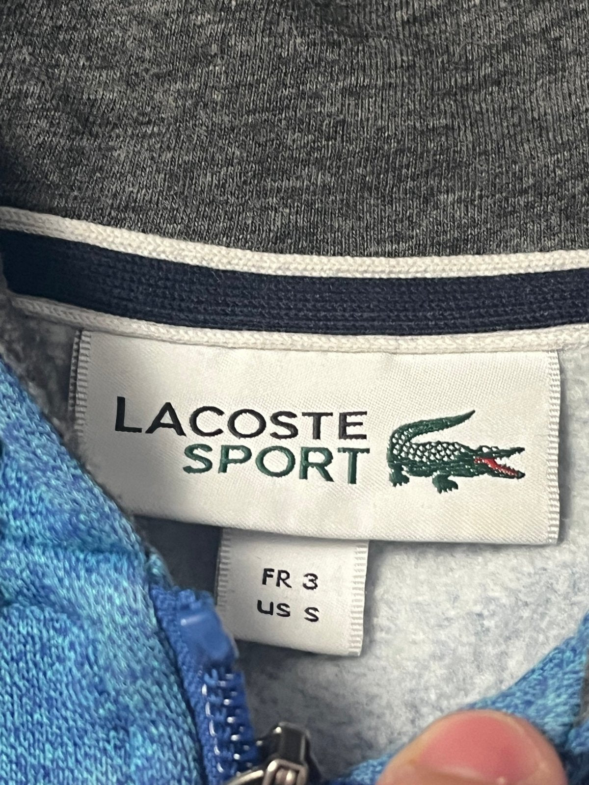 babyblue Lacoste sweatjacket {S} - 439sportswear