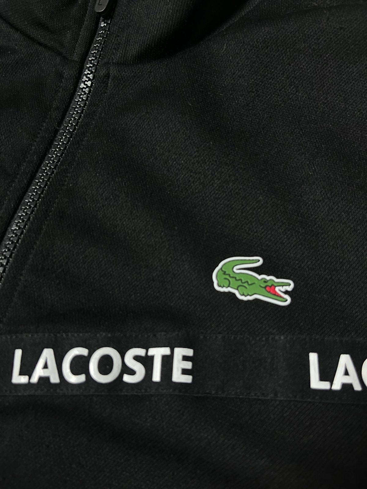 black Lacoste trackjacket {L} - 439sportswear