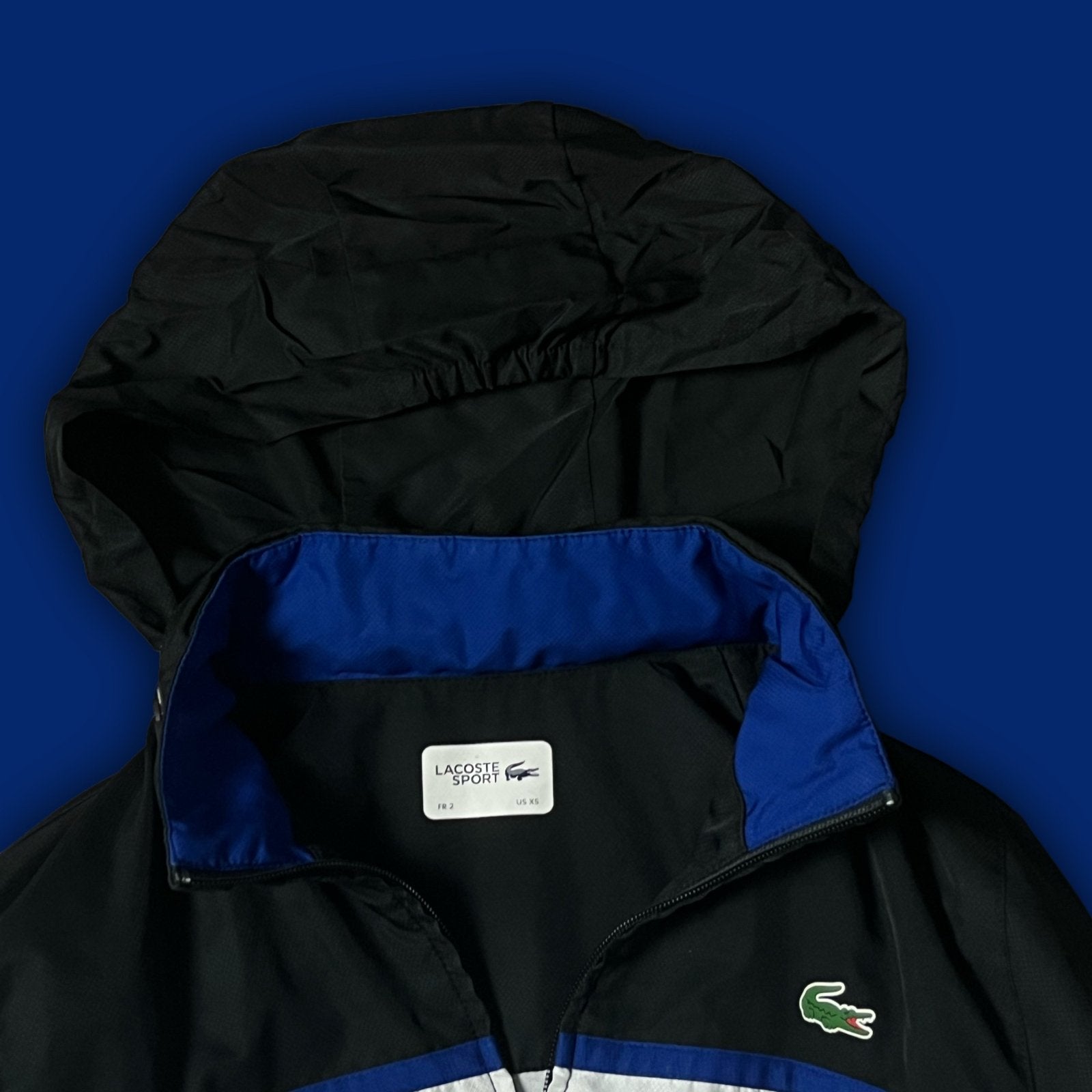 black/blue Lacoste windbreaker {S} - 439sportswear