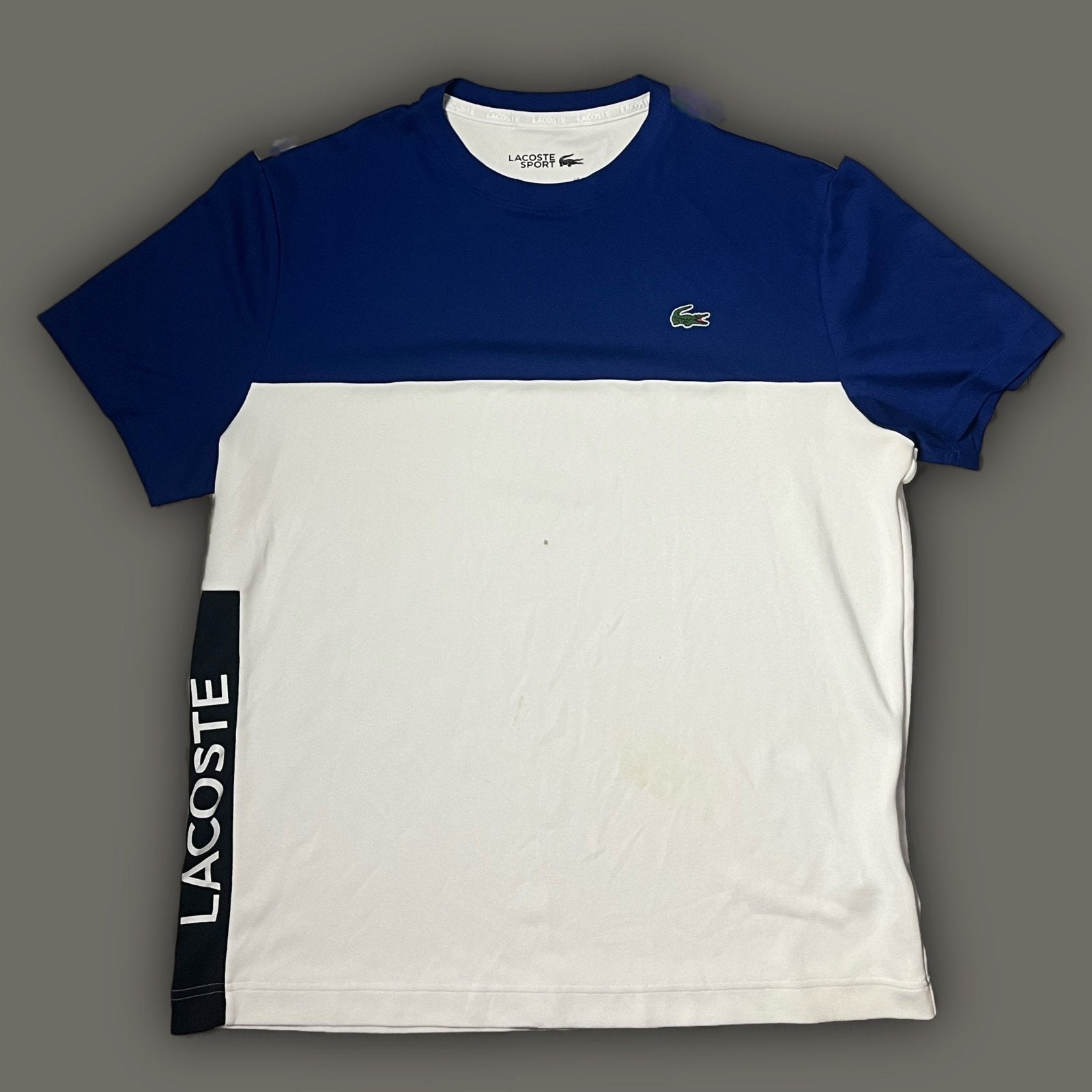 blue/white Lacoste jersey {L} - 439sportswear