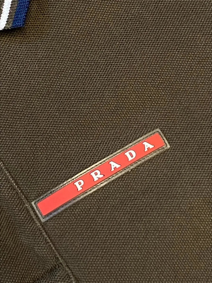 brown Prada polo Prada