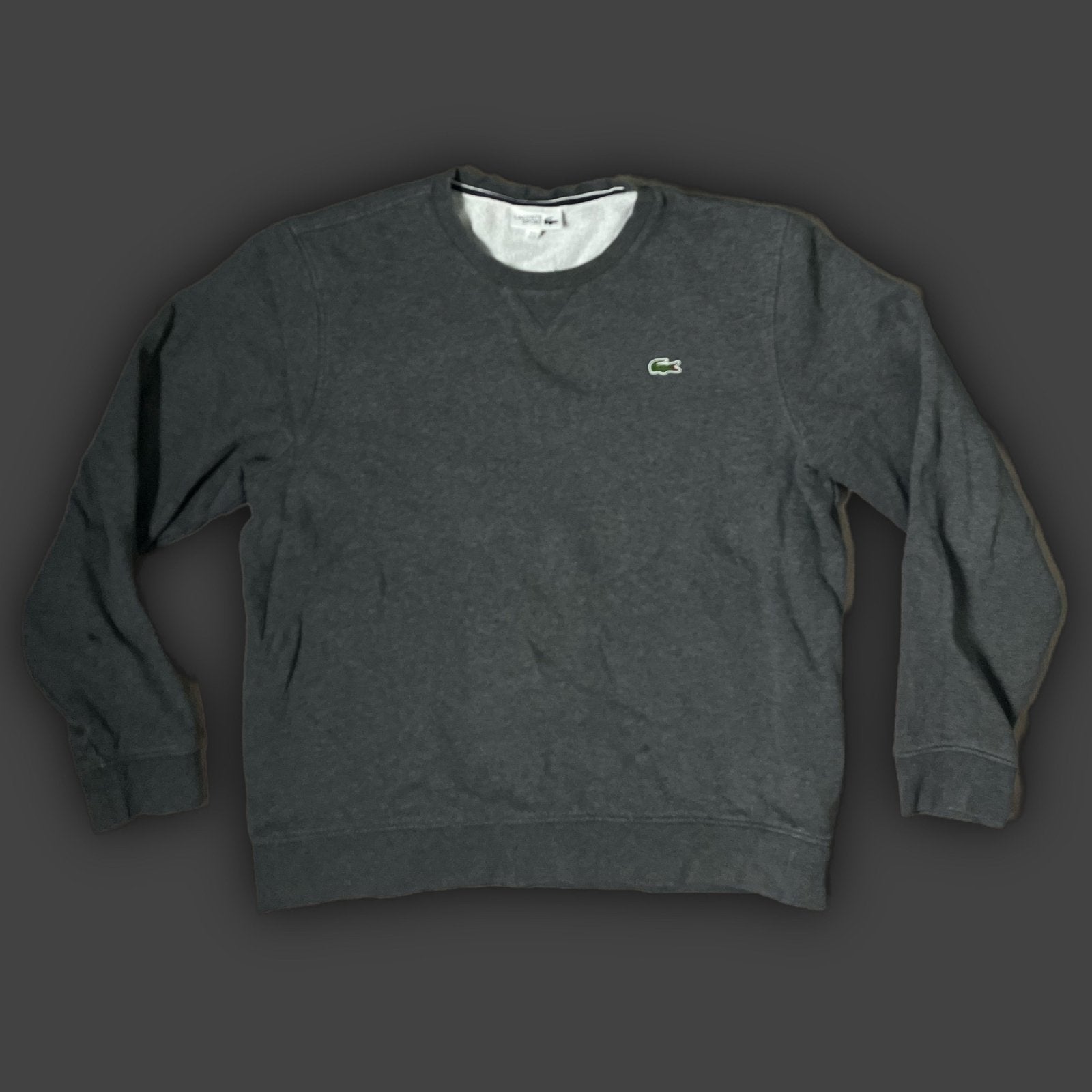 dark grey Lacoste sweater {XL} - 439sportswear