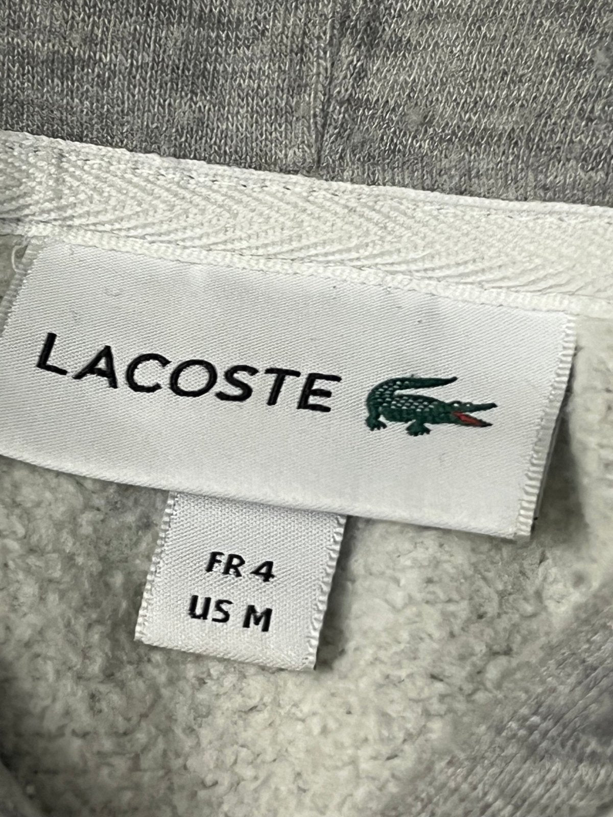 grey Lacoste hoodie {M} - 439sportswear