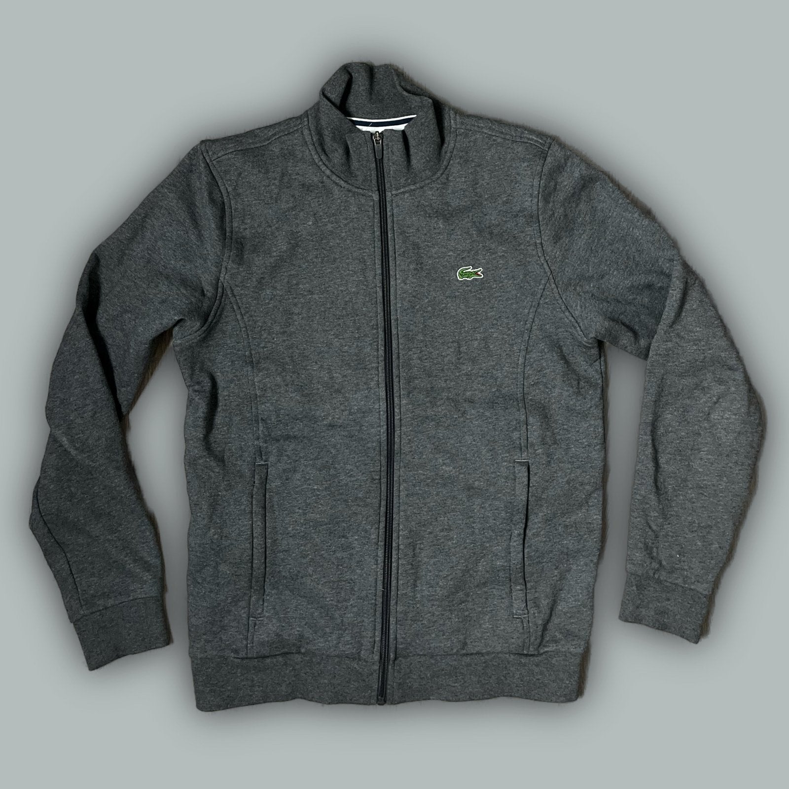 grey Lacoste sweatjacket {S} - 439sportswear