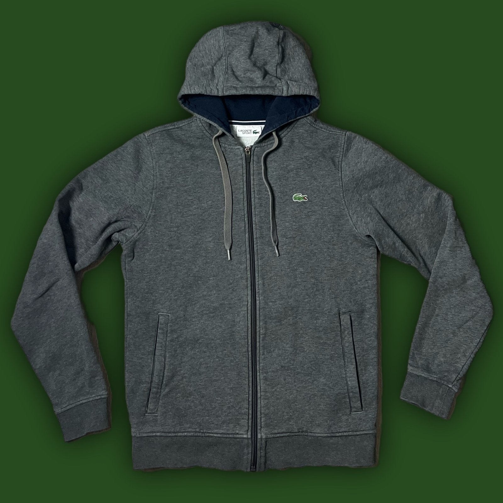 grey Lacoste sweatjacket {S} - 439sportswear