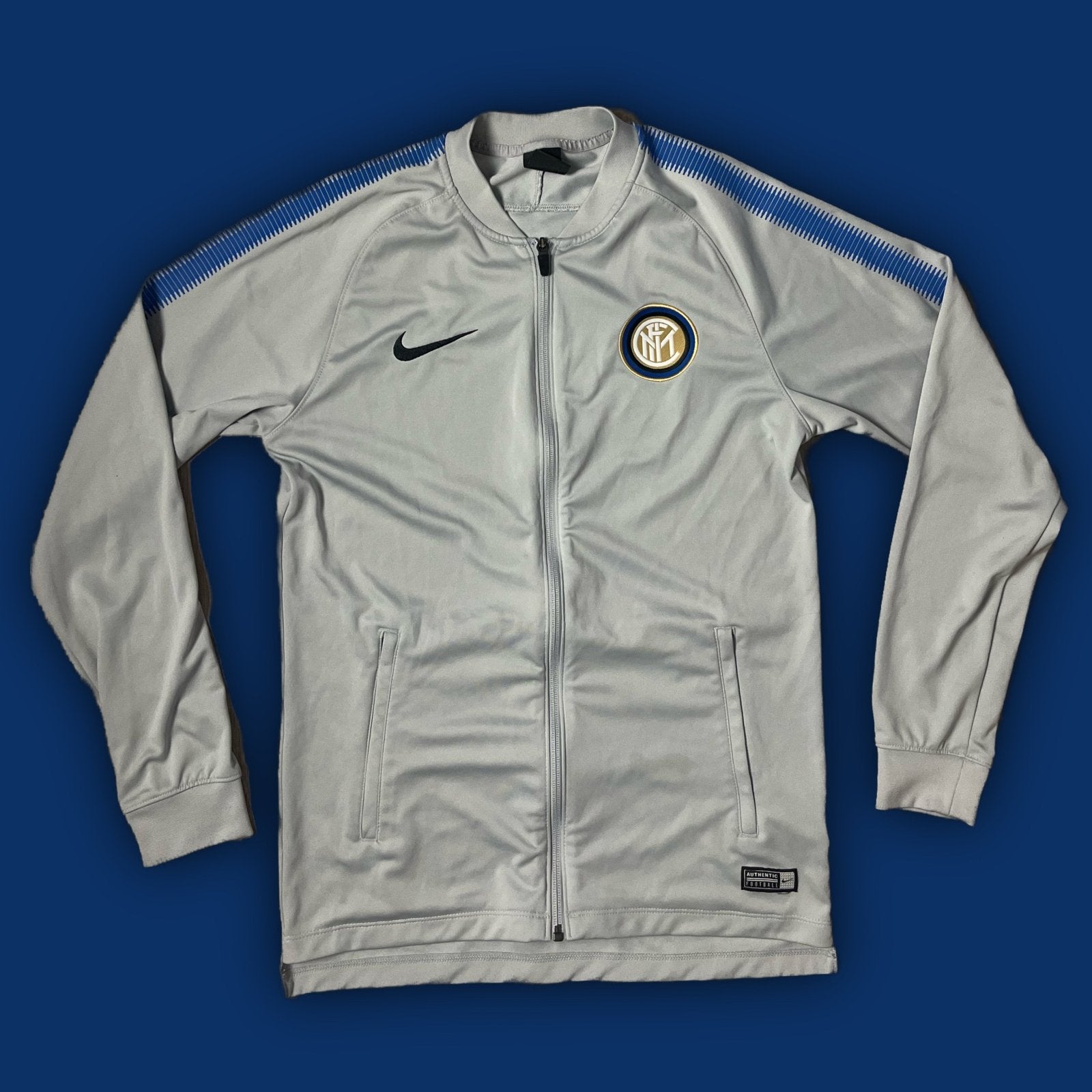 grey/blue Nike Inter Milan trackjacket {S} - 439sportswear