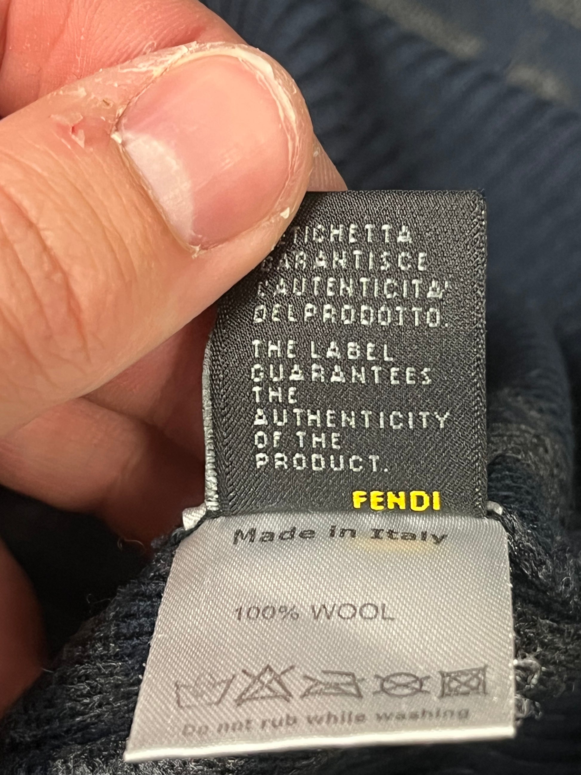 vinatge Fendi monogram knittedsweater {S}