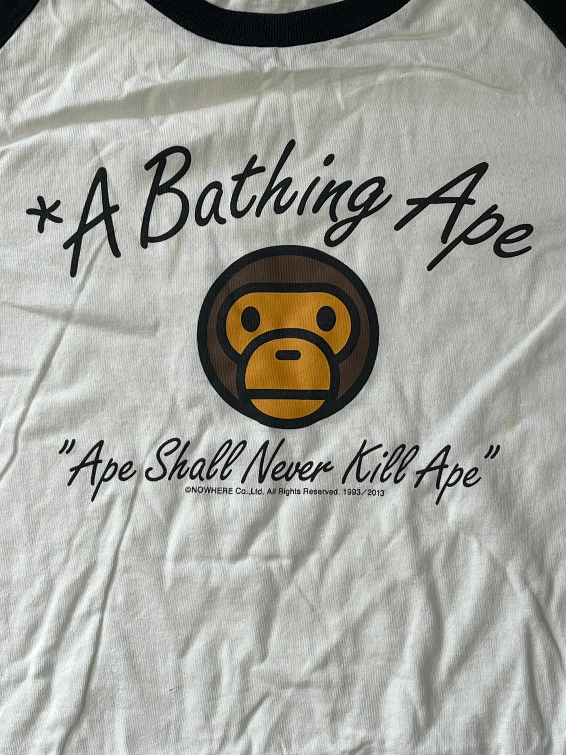 vintage Bape 3/4 t-shirt {M}