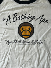 Load image into Gallery viewer, vintage Bape 3/4 t-shirt {M}
