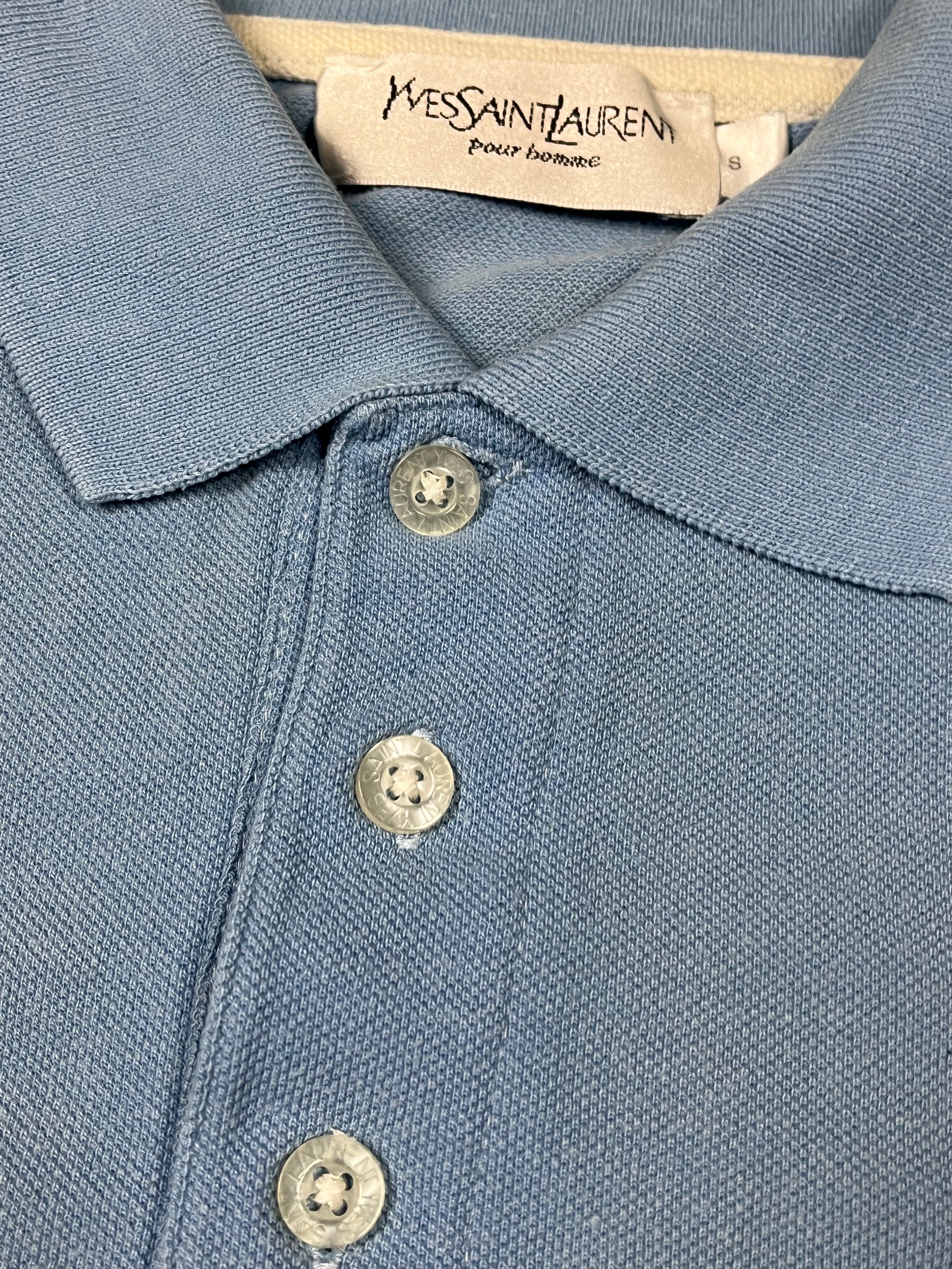 vintage babyblue Yves Saint Laurent polo