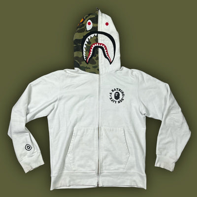 BAPE a bathing ape shark full zipper {M}