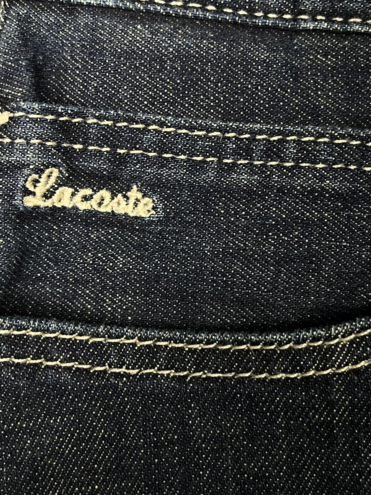 vintage Lacoste jeans with patch
