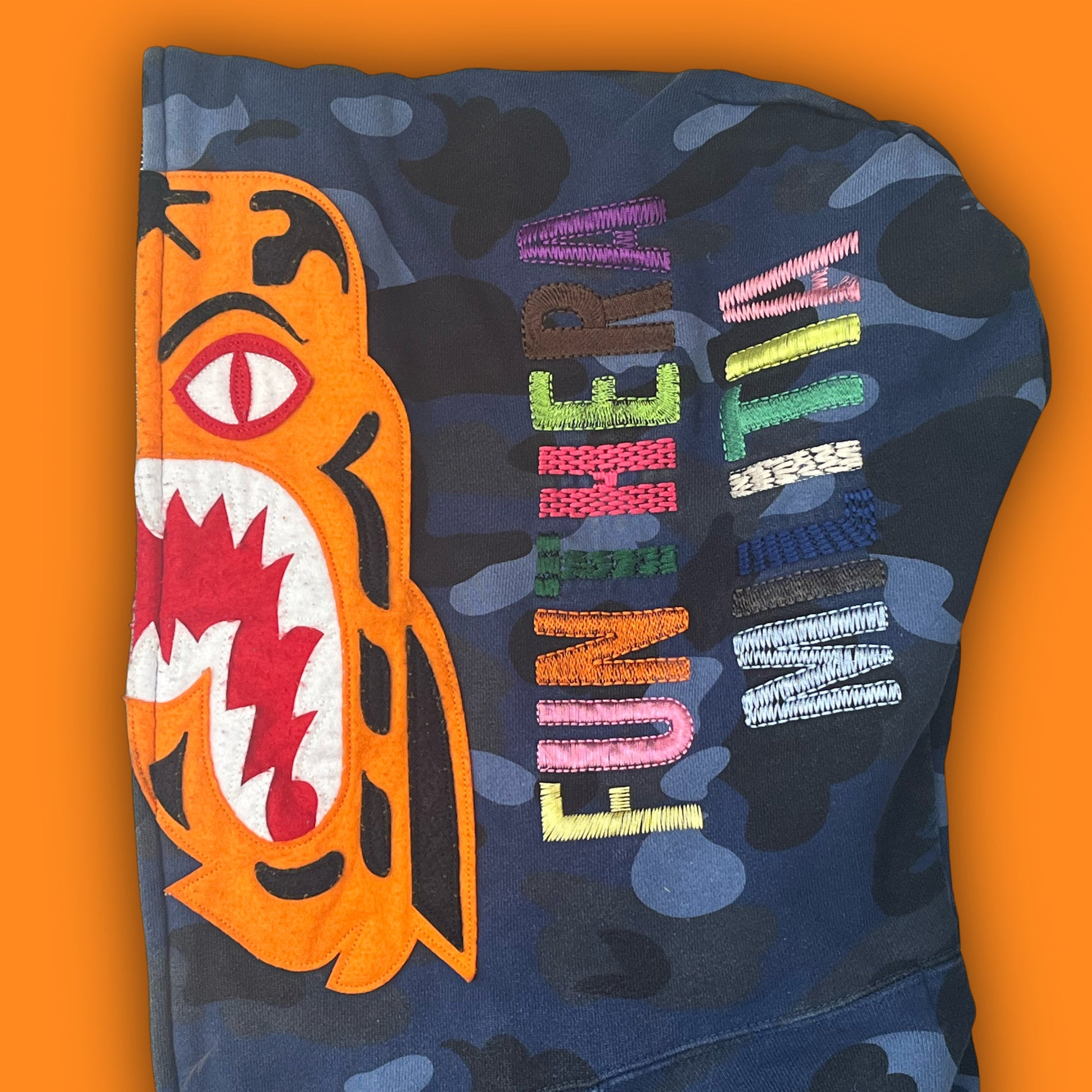 vintage BAPE a bathing ape tiger full zipper {L}