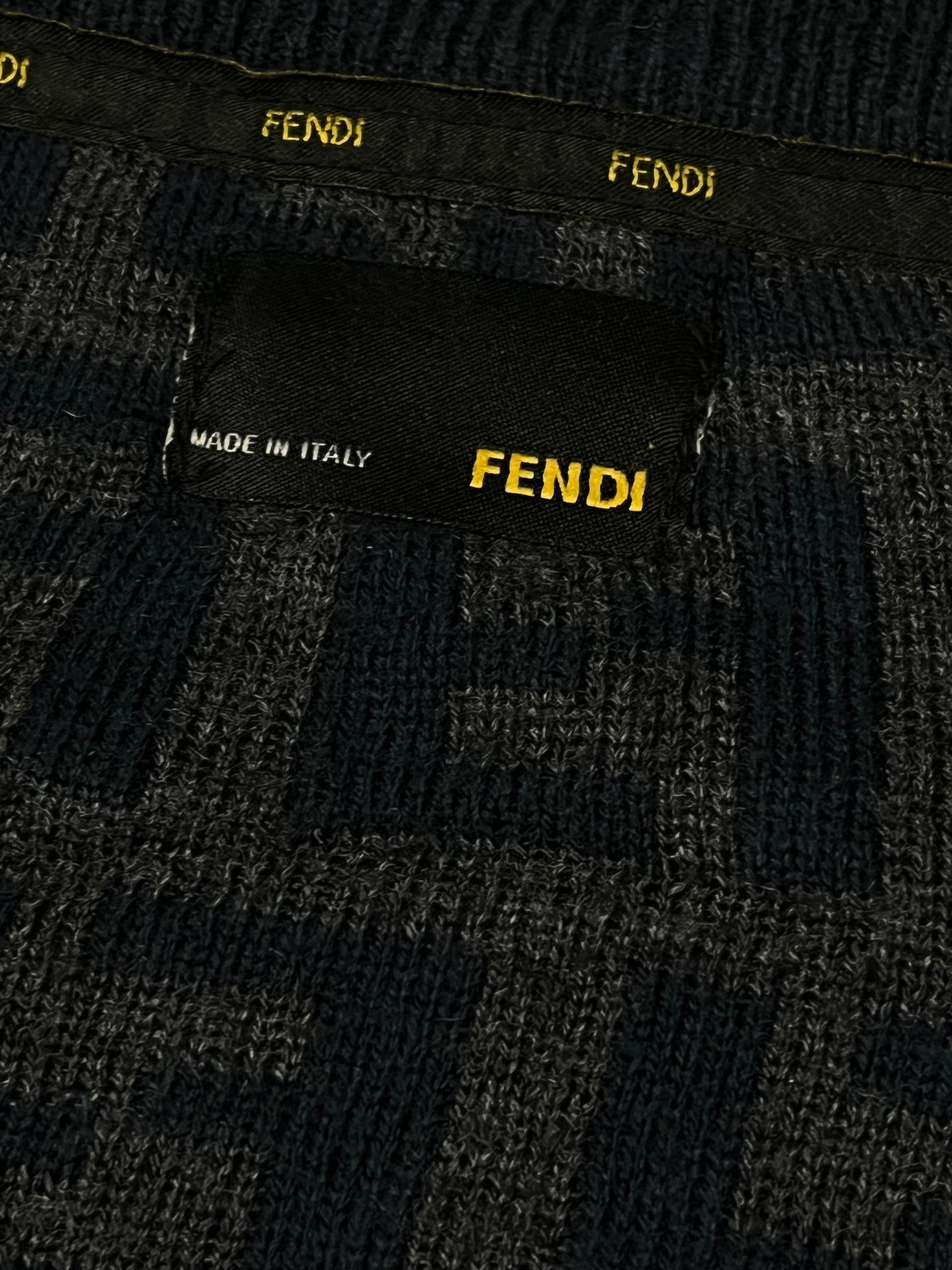 vinatge Fendi monogram knittedsweater {S}