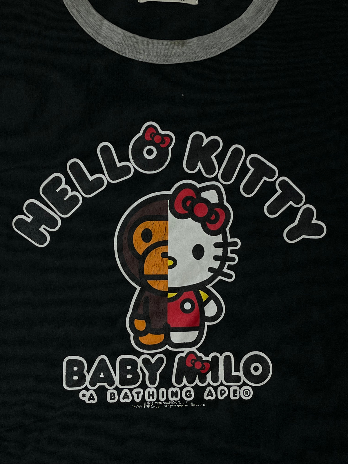 vintage Bape Baby Milo Hello Kitty t-shirt