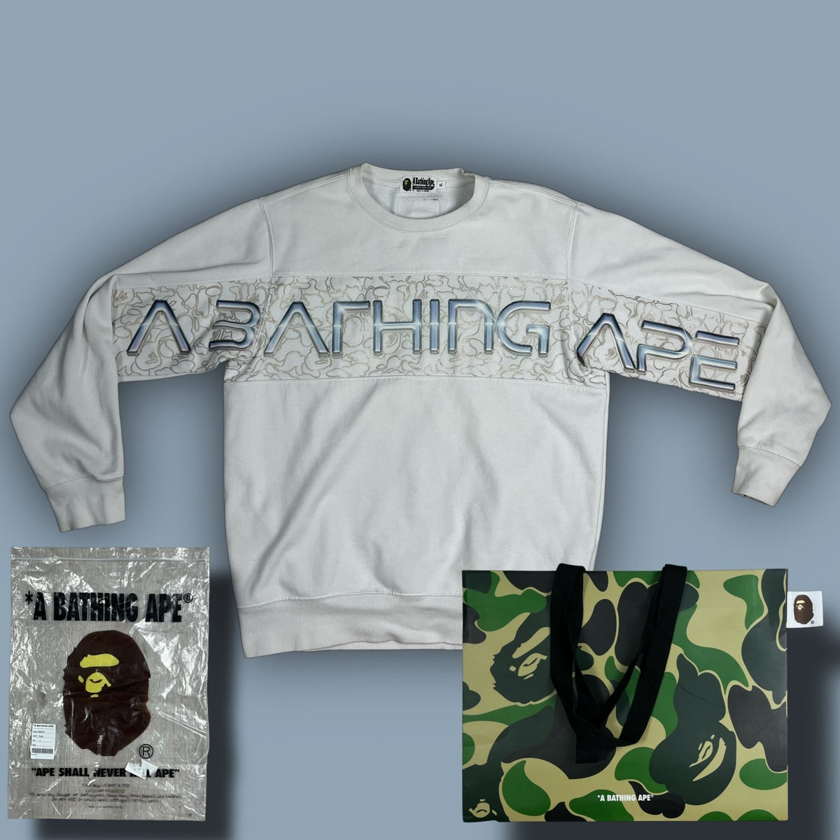 BAPE a bathing ape sweater {L}