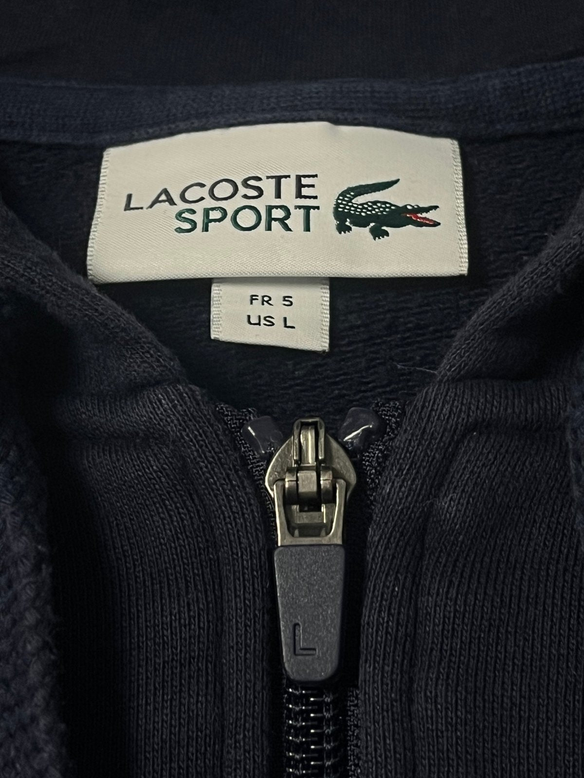 navyblue Lacoste sweatjacket {L} - 439sportswear