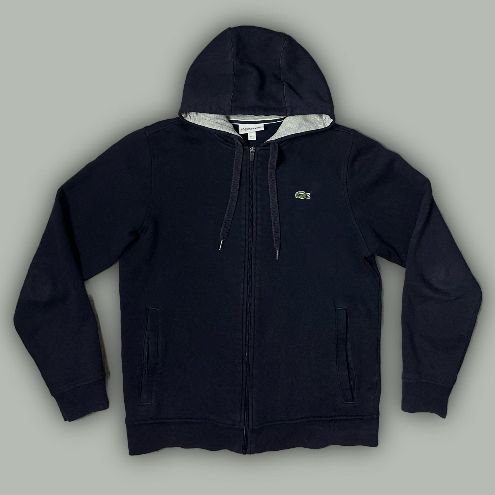 navyblue Lacoste sweatjacket {M} - 439sportswear