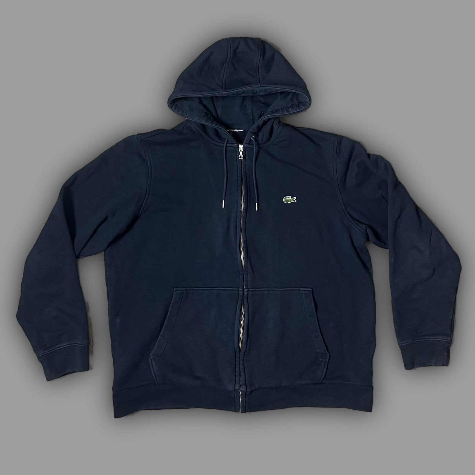 navyblue Lacoste sweatjacket {XL} - 439sportswear