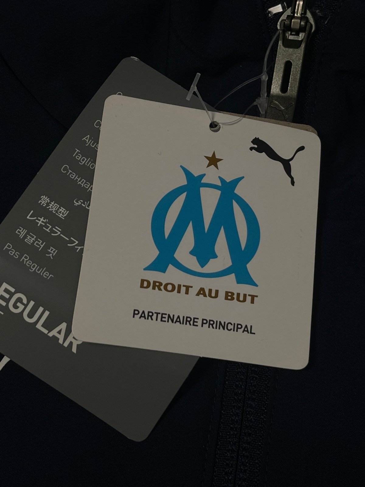 navyblue Puma Olympique Marseille windbreaker DSWT {S} - 439sportswear