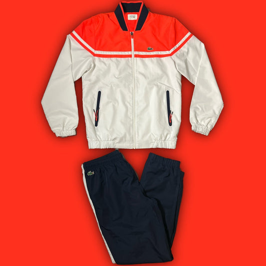 orange/navyblue Lacoste tracksuit {M} - 439sportswear