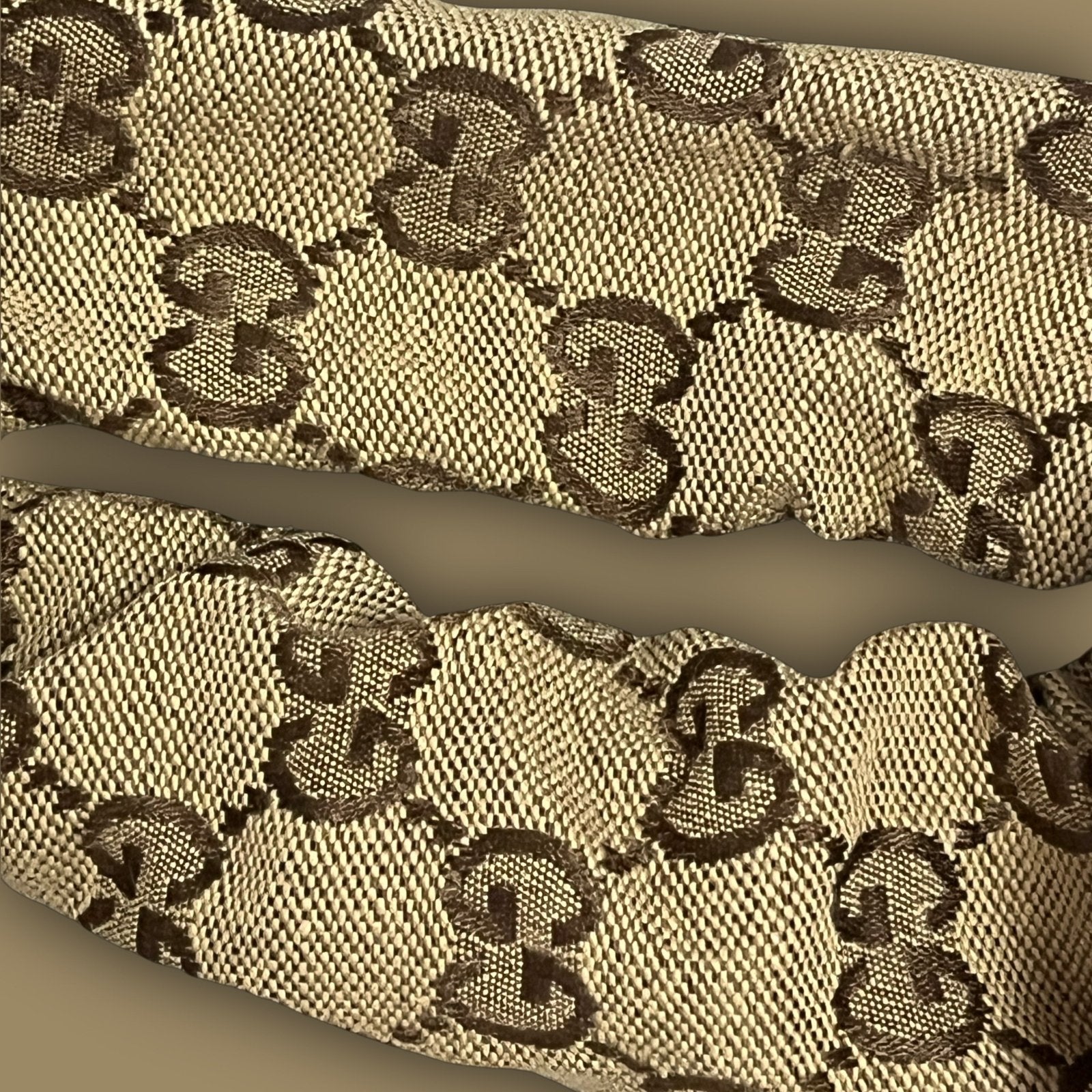 reworked vintage Gucci scrunchie (authentic Gucci Material ) - 439sportswear