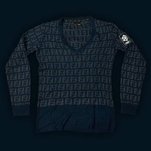 Carica l&#39;immagine nel visualizzatore di Gallery, vinatge Fendi monogram knittedsweater {S} - 439sportswear
