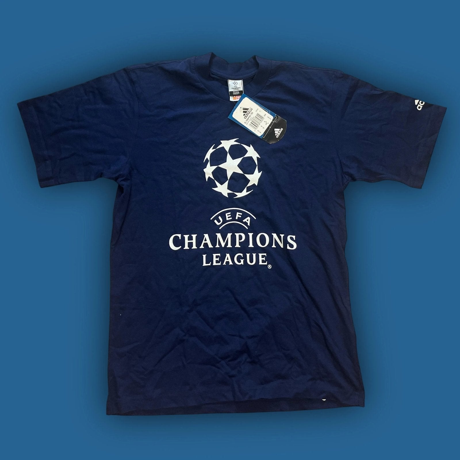 Vintage Adidas UEFA CHAMPIONS LEAGUE T shirt DSWT Vierdreineun vintage-adidas-uefa-champions-league-t-shirt-dswt-vierdreineun