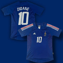 Cargar imagen en el visor de la galería, vintage Adidas Zinédine Zidane France 2002 home jersey Adidas

