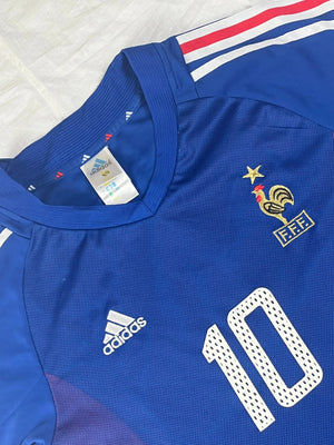 vintage Adidas Zinédine Zidane France 2002 home jersey Adidas