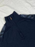 vintage Burberry 1/4 knittedsweater zipper Burberry
