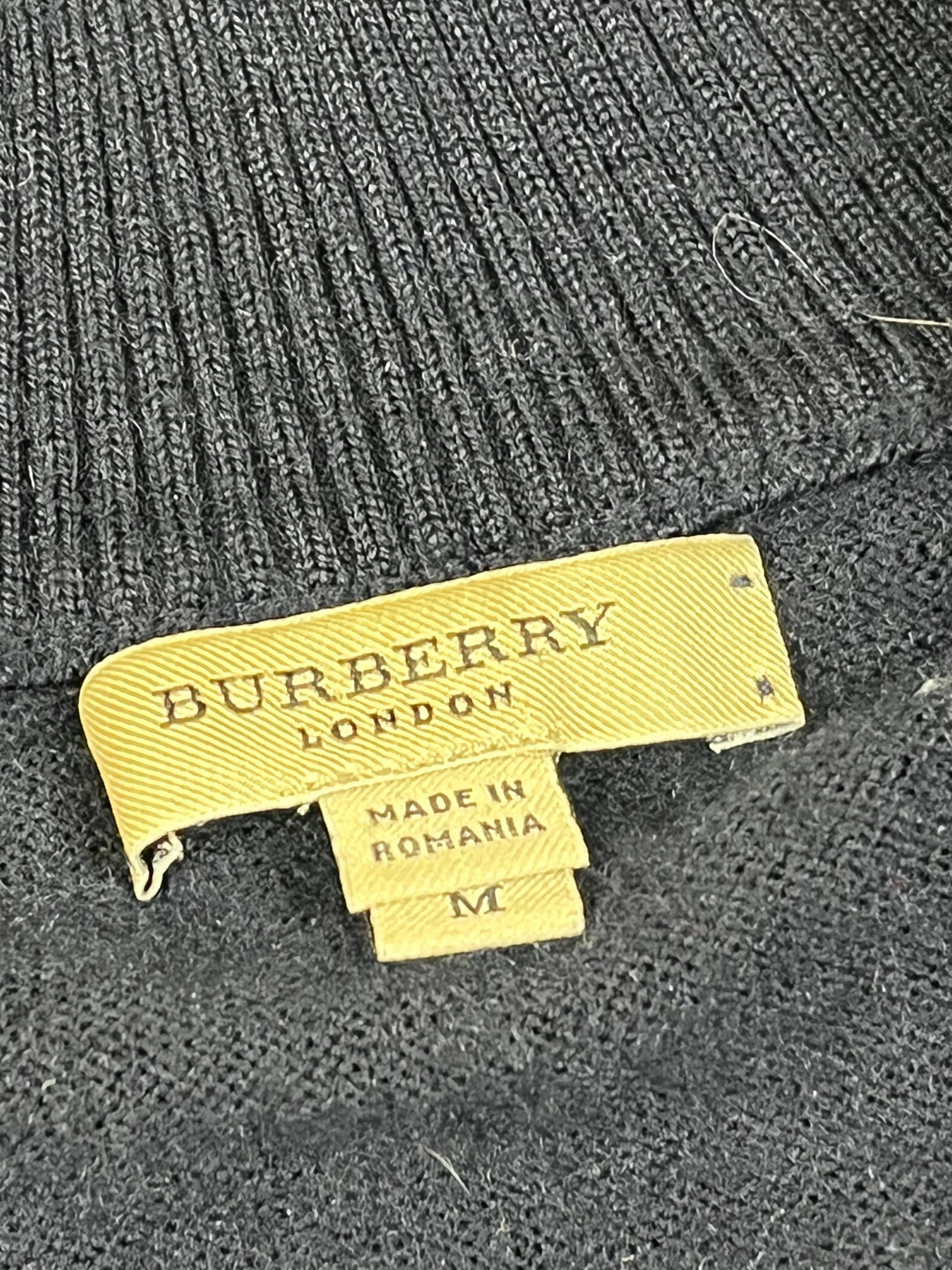 vintage Burberry 1/4 knittedsweater zipper Burberry