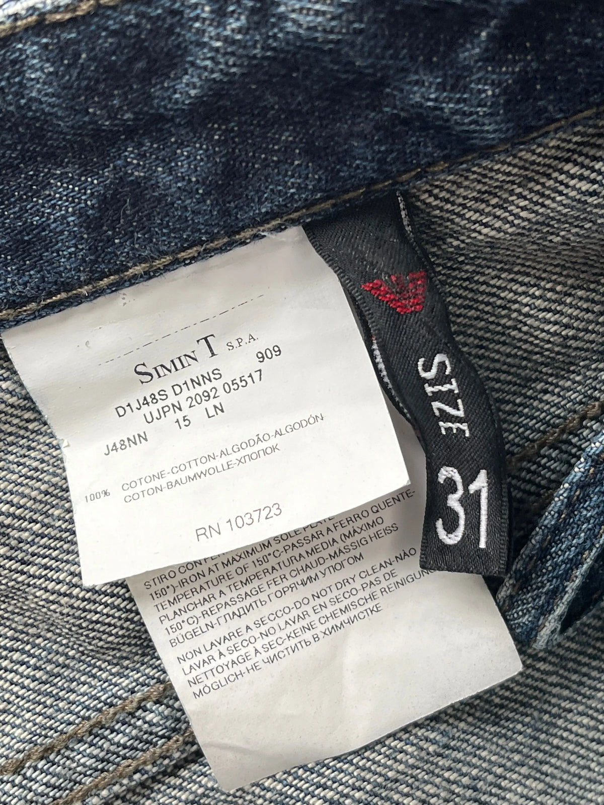 vintage Emporio Armani jeans Emporio Armani