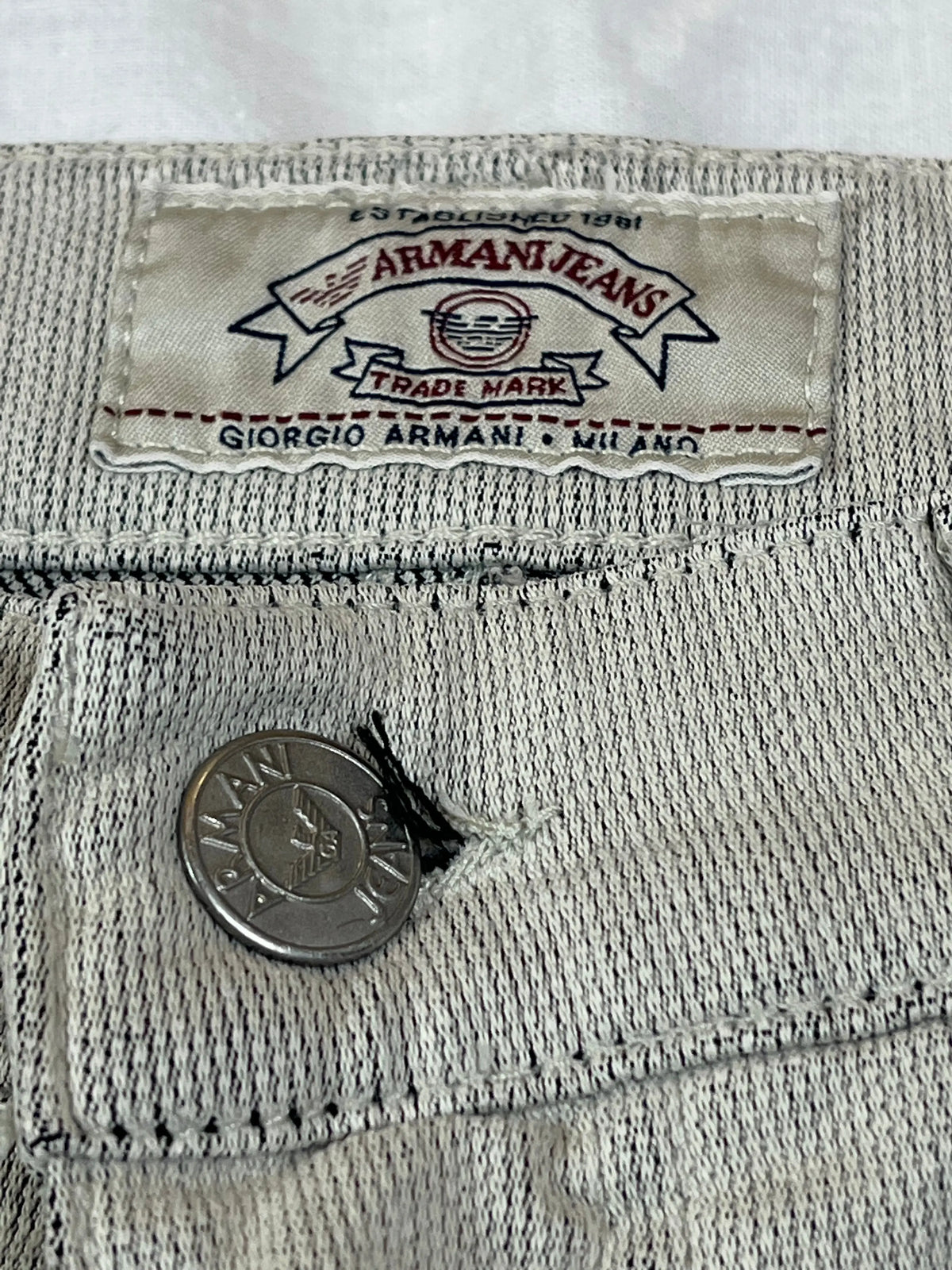 vintage Emporio Armani jeans beige Emporio Armani