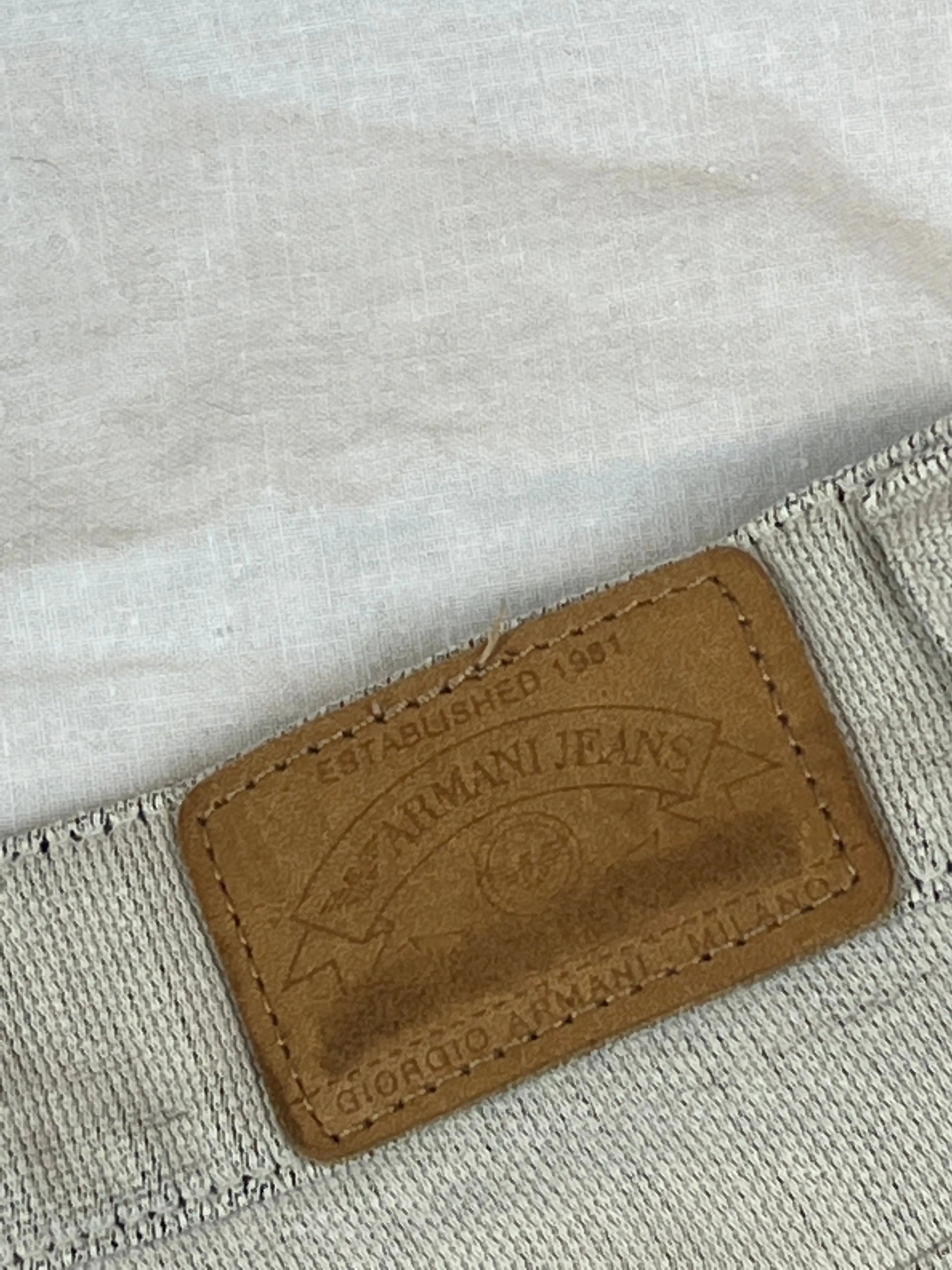 vintage Emporio Armani jeans beige Emporio Armani