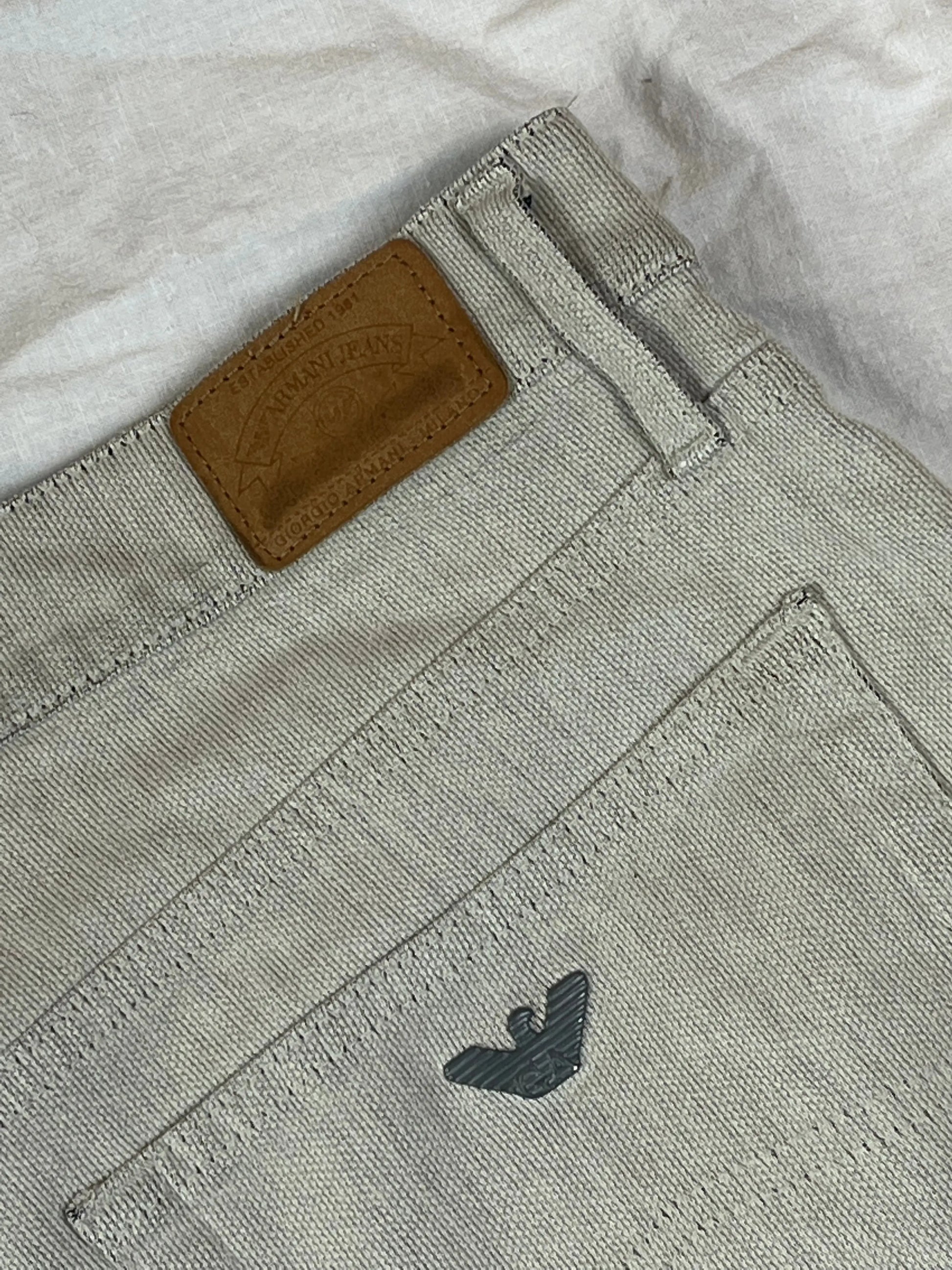 vintage Emporio Armani jeans beige Emporio Armani