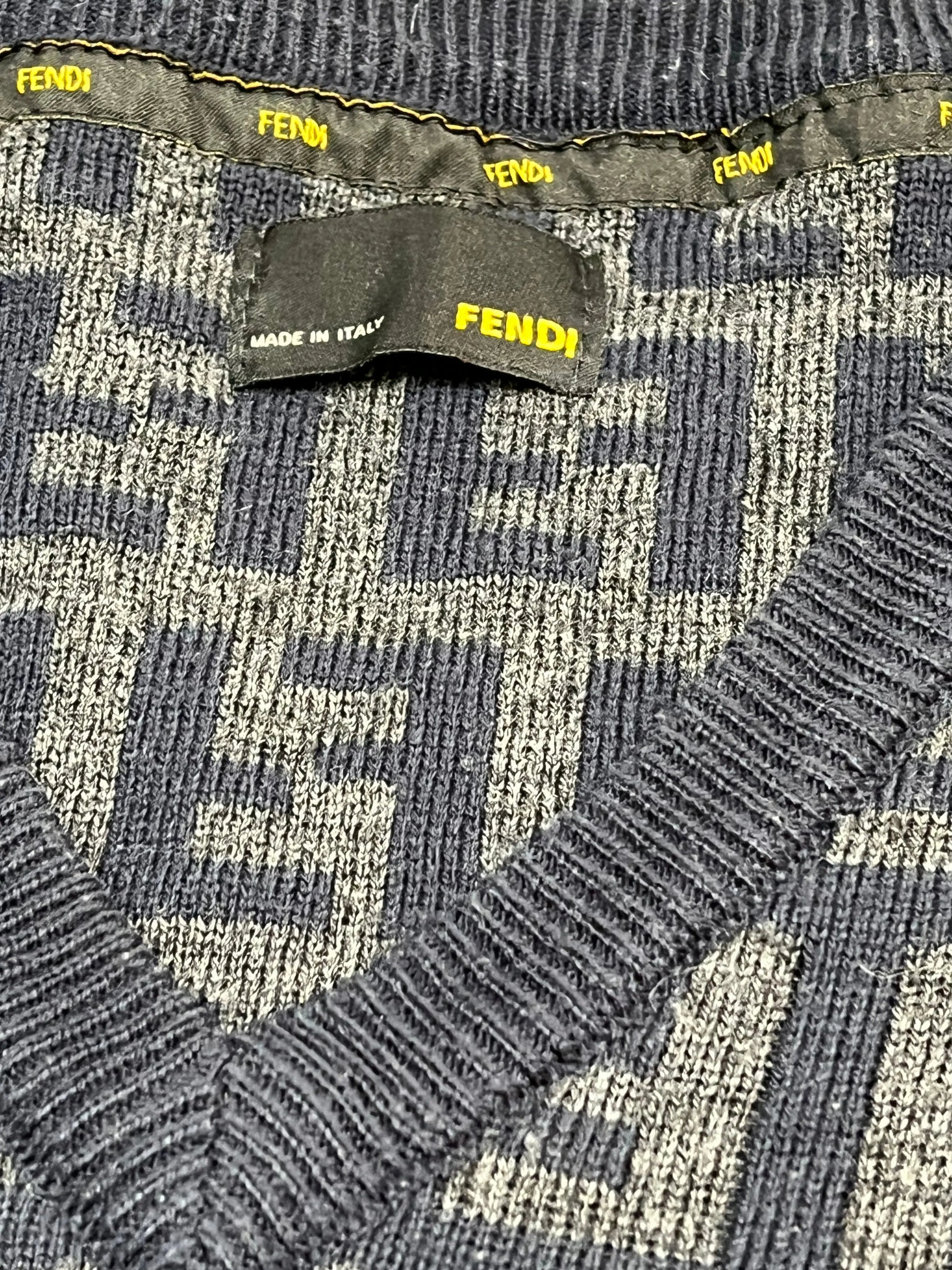 vintage Fendi monogram knittedsweater Fendi