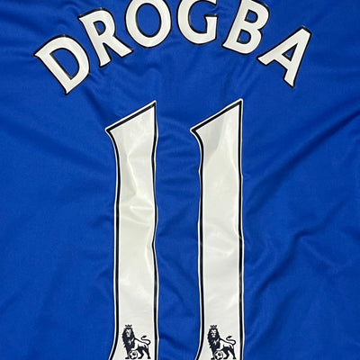 vintage Adidas Fc Chelsea 2011-2012 home DROGBA11 jersey {L} - 439sportswear