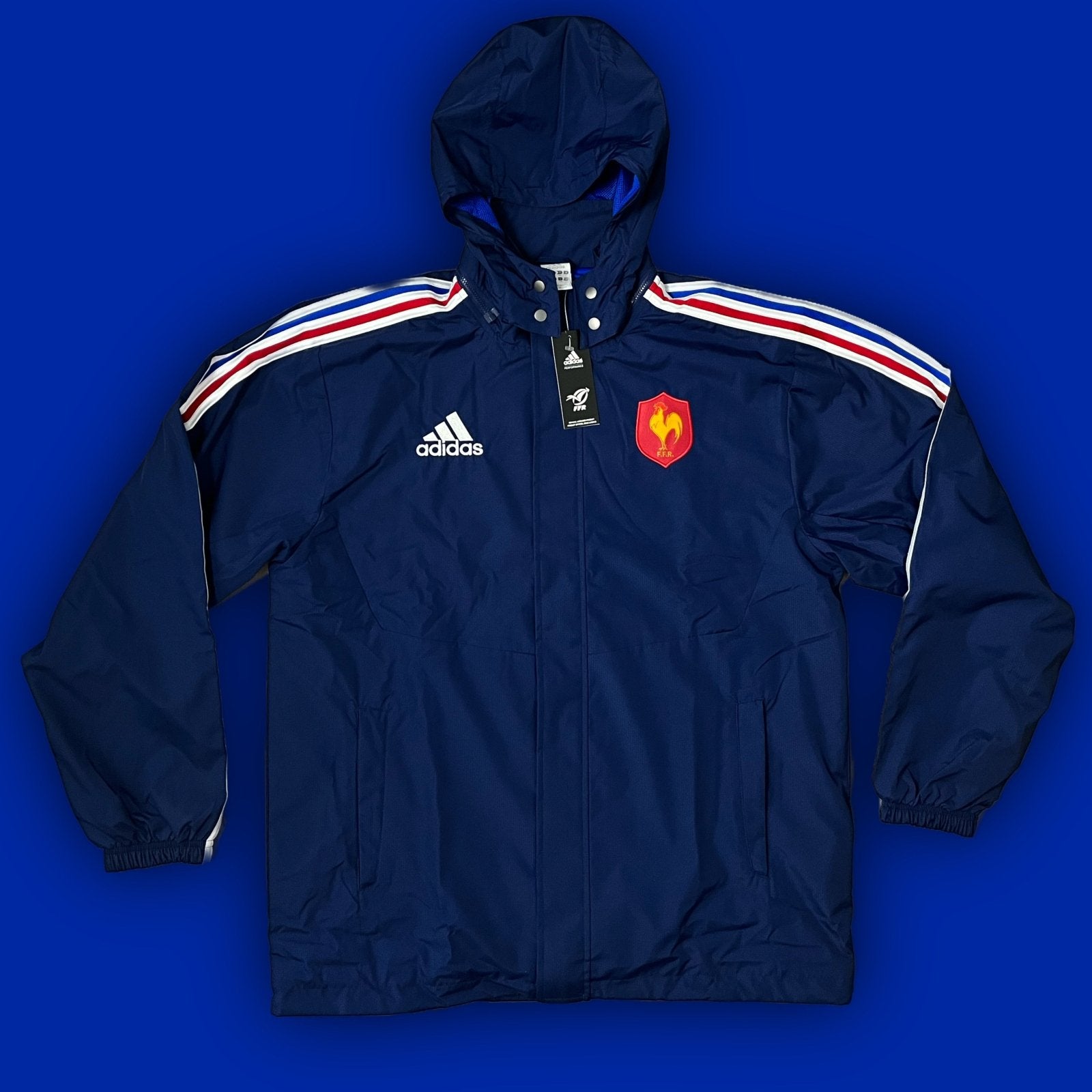 vintage Adidas France-Rugby windbreaker 2011-2012 DSWT {XL} - 439sportswear